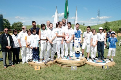 Il podio del Trofeo Pinocchio 2013 - fase regionale Lombardia