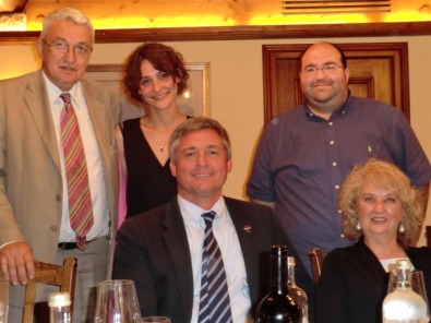 Il Presidente Mario Scarzella e il CF Oscar De Pellegrin con il prefetto di Belluno, Maria Laura Simonetti, il vicequestore, Luc