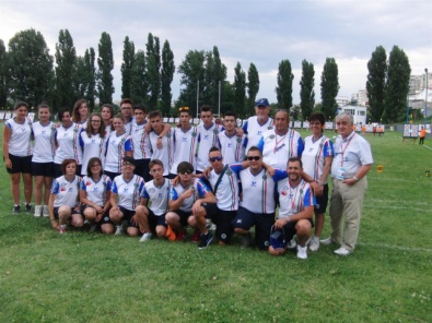 Il gruppo azzurro al completo