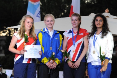 Anna Carrasco (bronzo) sul podio degli Europei Campagna di Terni