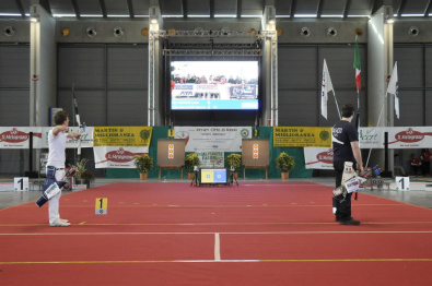 Un'istantanea della finale dell' arco olimpico dello scorso anno