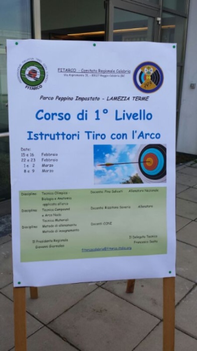 La locandina del Corso