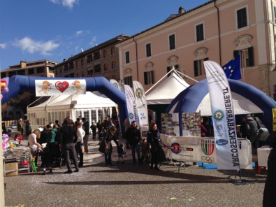 Lo stand degli Arcieri Città di Terni