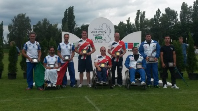 La Squadra Arco Olimpico Maschile Argento a Nove Mesto: Luvisetto, Erario e Airoldi