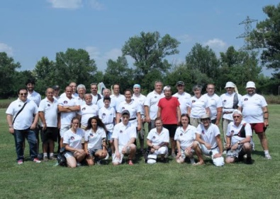 La foto di squadra degli Arcieri Aurora Libertas
