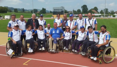 Il gruppo azzurro al gran completo