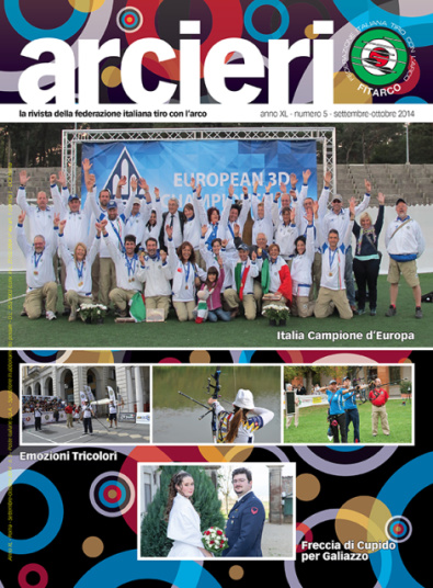 La copertina della rivista Arcieri N.5-2014