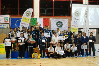 Il podio della Coppa Italia Centri giovanili 2014