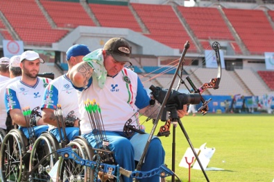 La squadra Compound agli ultimi Mondiali di Bangkok