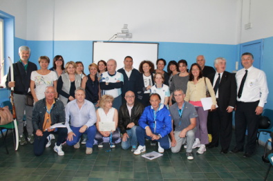 I partecipanti al corso con i rappresentanti Fitarco