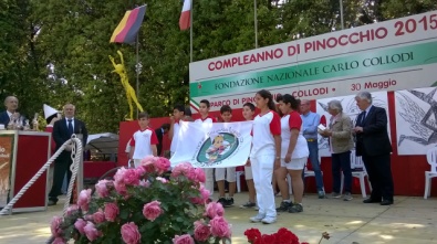 I giovani arcieri alla manifestazione