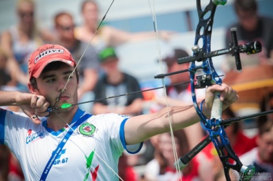 Jesse Sut in finale (foto a cura della World Archery)