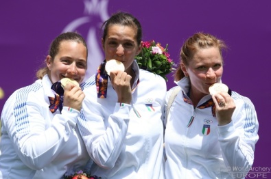 La squadra dell'arco olimpico femminile