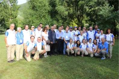 Gli azzurri con il Segretario CONI Fabbricini