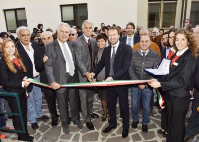 Il Presidente Malagò al taglio del nastro