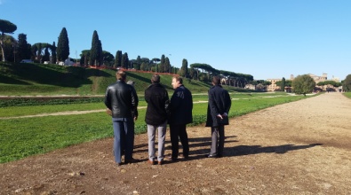 Il sopralluogo a Circo Massimo