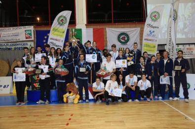 Il podio della Coppa Italia Centri Giovanili del 2014