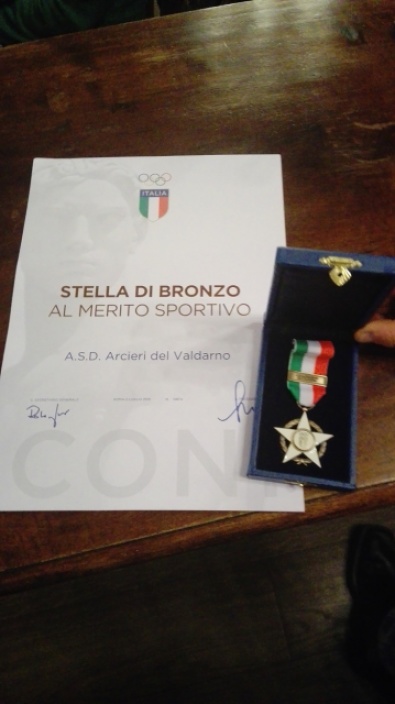 La stella di Bronzo agli Arcieri Valdarno