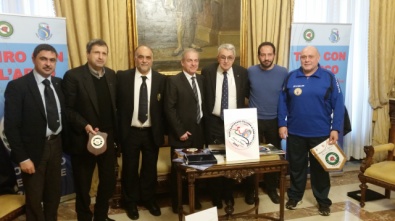 I partecipanti alla conferenza stampa