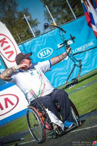 Alberto Simonelli impegnato ai Mondiali con la maglia azzurra