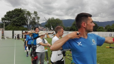 Gli azzurri a Medellin