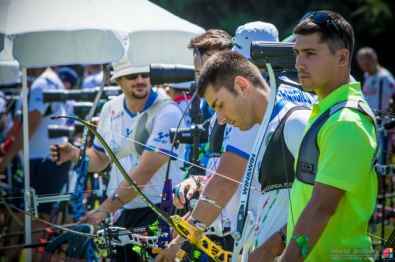 Gli azzurri dell'arco olimpico ad Antalya (foto a cura della World Archery)