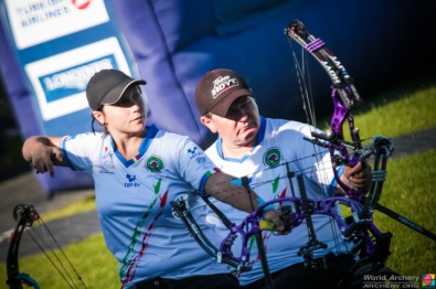 Sarti e Simonelli coppia d'oro del mixed team