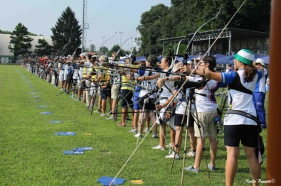 La linea di tiro della gara