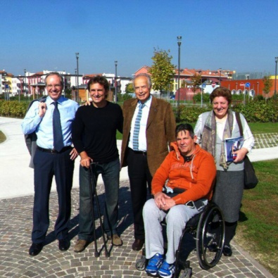Il professor Ferro con Alex Zanardi