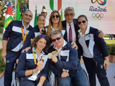 Gli azzurri al Quirinale