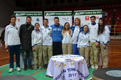 Alcuni degli azzurri presenti ad Alassio