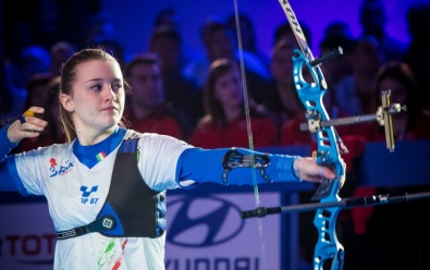 Tatiana Andreoli in maglia azzurra