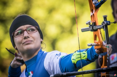 Chiara Rebagliati in maglia azzurra agli ultimi Mondiali Campagna