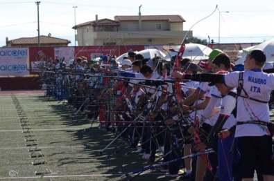 la linea di tiro di Maratona