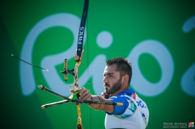 Mauro Nespoli in maglia azzurra ai Giochi di Rio 2016