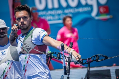 David Pasqualucci impegnato nella finale a squadre di Antalya