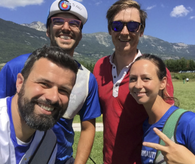 Nella Foto il presidente di Comitato Daniele Montigiani, assieme a Amedeo Tonelli e Jessica Tomasi, Aeronautica Mi