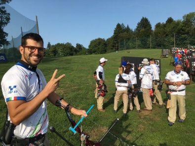 Gli azzurri sui campi di Mokrice Catez