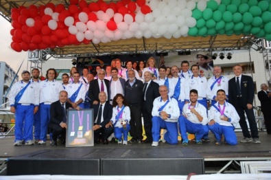 Gli azzurri all'ultimo edizione dei Mondiali