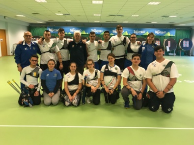 Gli azzurrini a Rovereto insieme allo staff tecnico