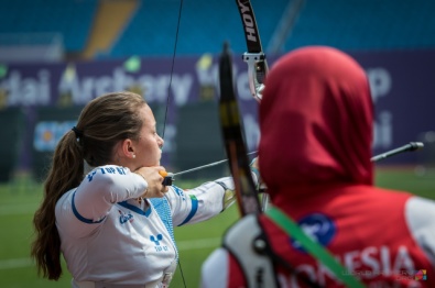 Tatiana Andreoli in azione a Shanghai