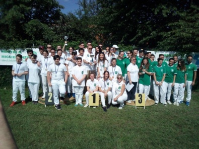 il podio della prima tappa del trofeo doni