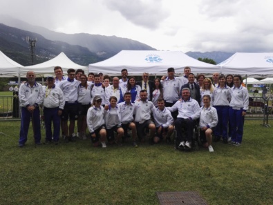 Foto di gruppo per gli azzurrini