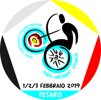 Il logo dei Campionati Italiani Indoor Para-Archery di Pesaro