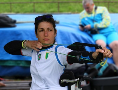 Elisabetta Mijno in maglia azzurra a Nove Mesto