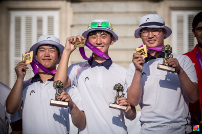 Una delle squadre maschili della Corea del Sud a Madrid