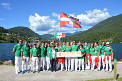 Odilia Coccato con la sua amata squadra del Piemonte