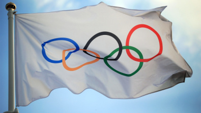 La bandiera del comitato olimpico