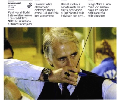 Malagò su La Stampa