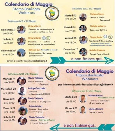 Il programma degli eventi in Basilicata